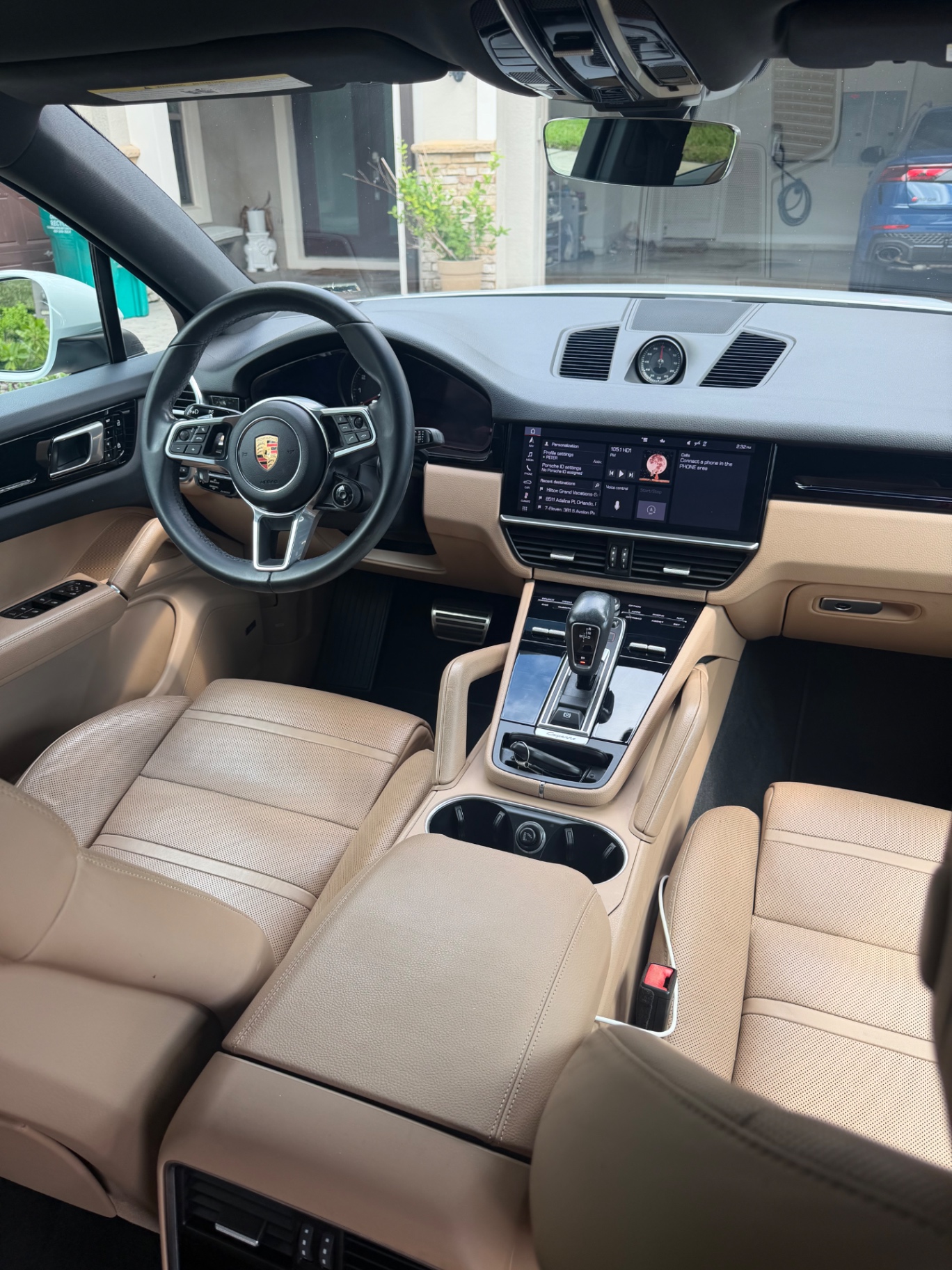 Detailed Porsche leather interior